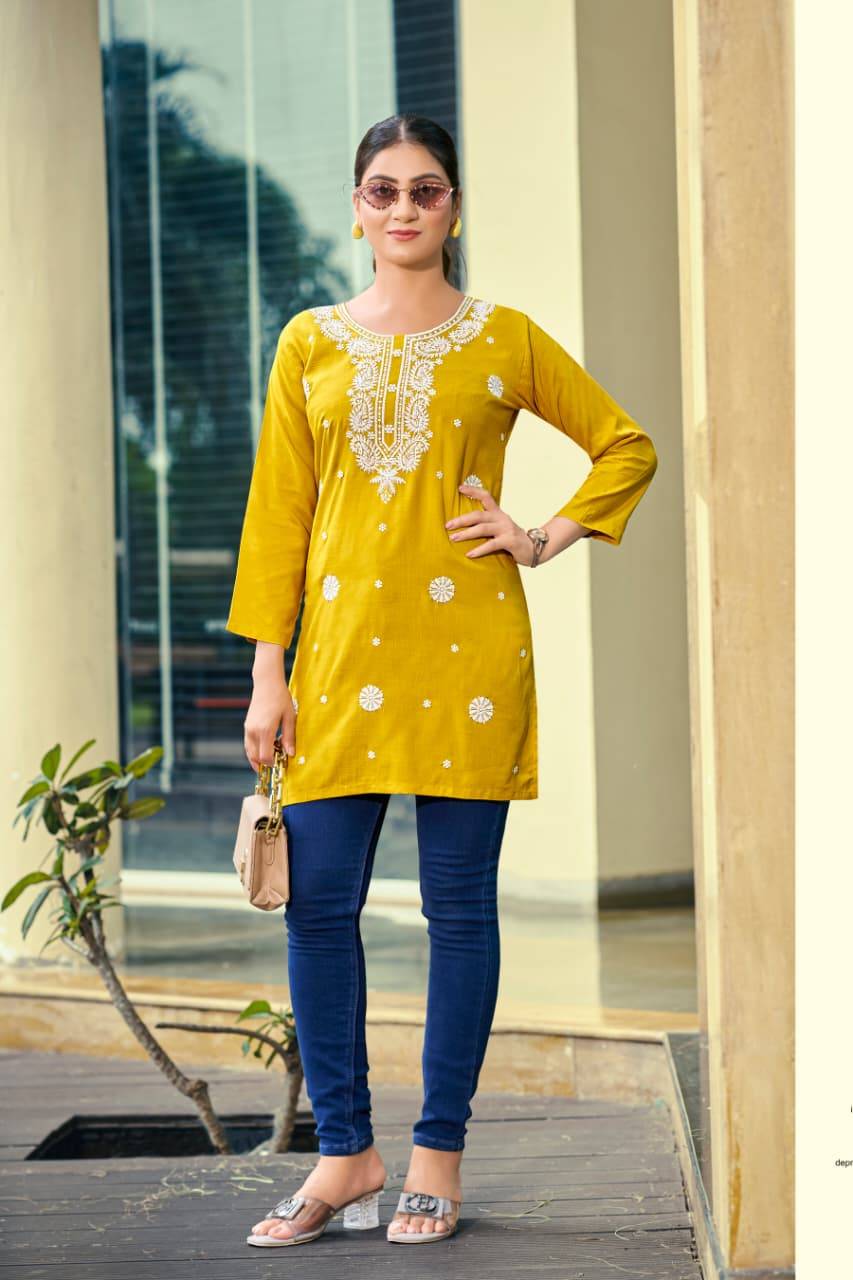 Ossm nora vol 7 fancy top online kurti wholesale